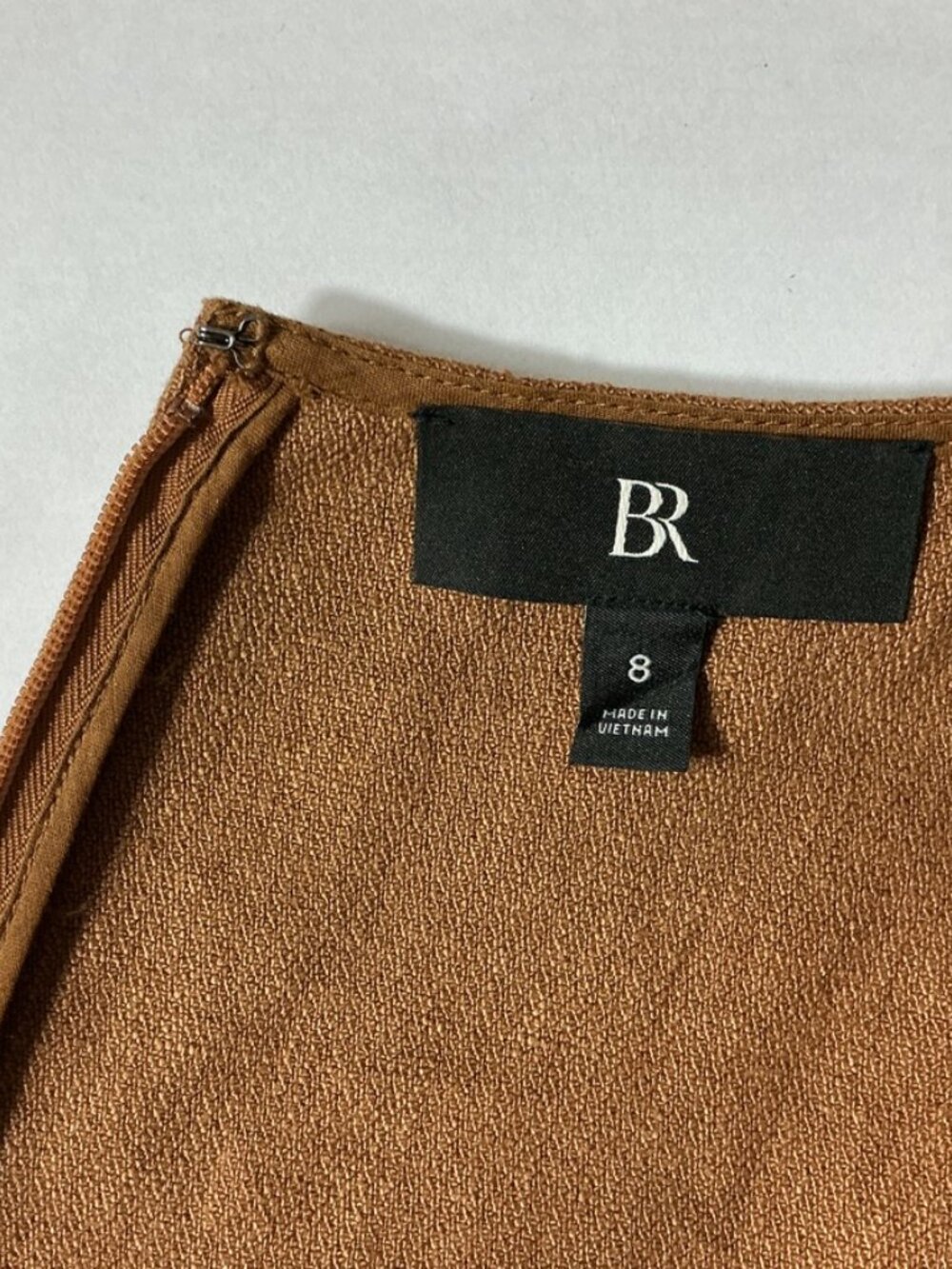Banana Republic Brown 100% Linen Cap Sleeve Midi Sheath Lina Dress 8 - Picture 6 of 8